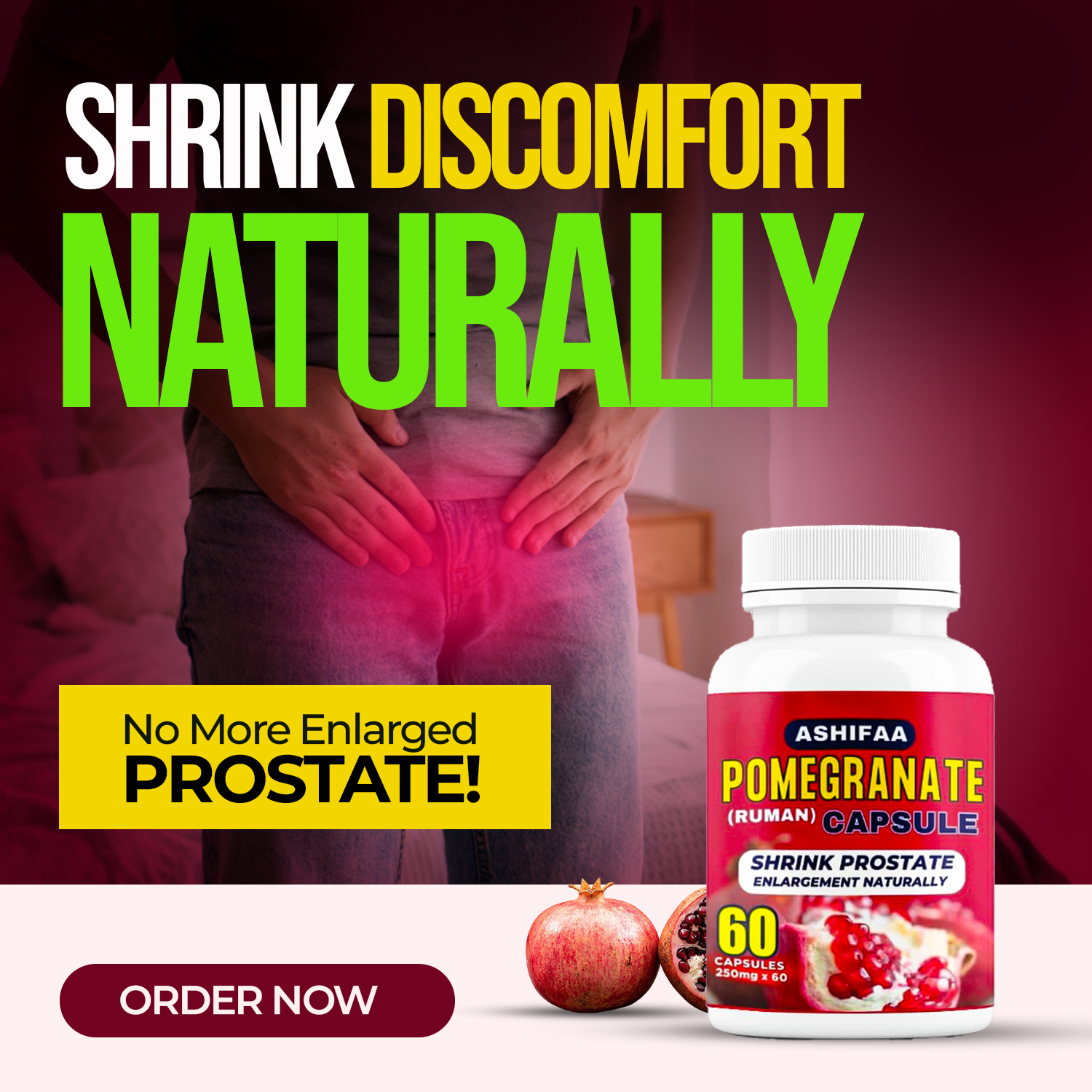 Ashiffa Prostate Pomegranate Herbal Capsules